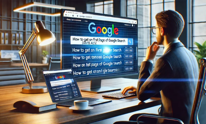How to Get on First Page of Google Search David Aziz
